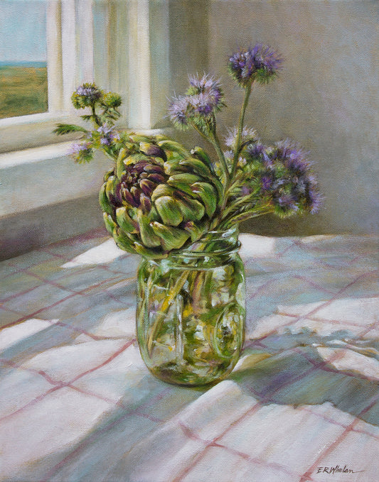 Fine Art Print - Artichoke and Phacelia