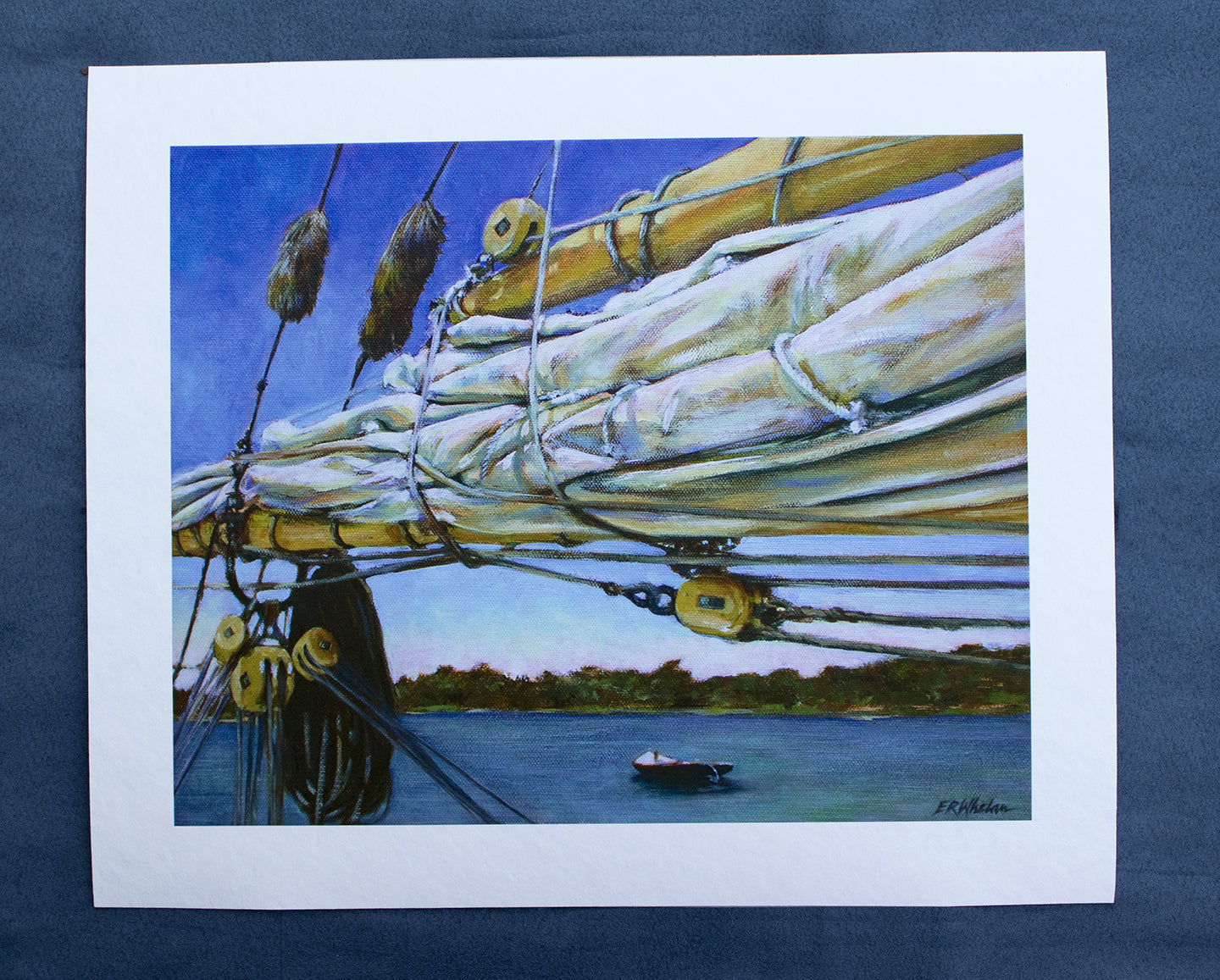 Fine Art Print - Boom & Flaked Sail