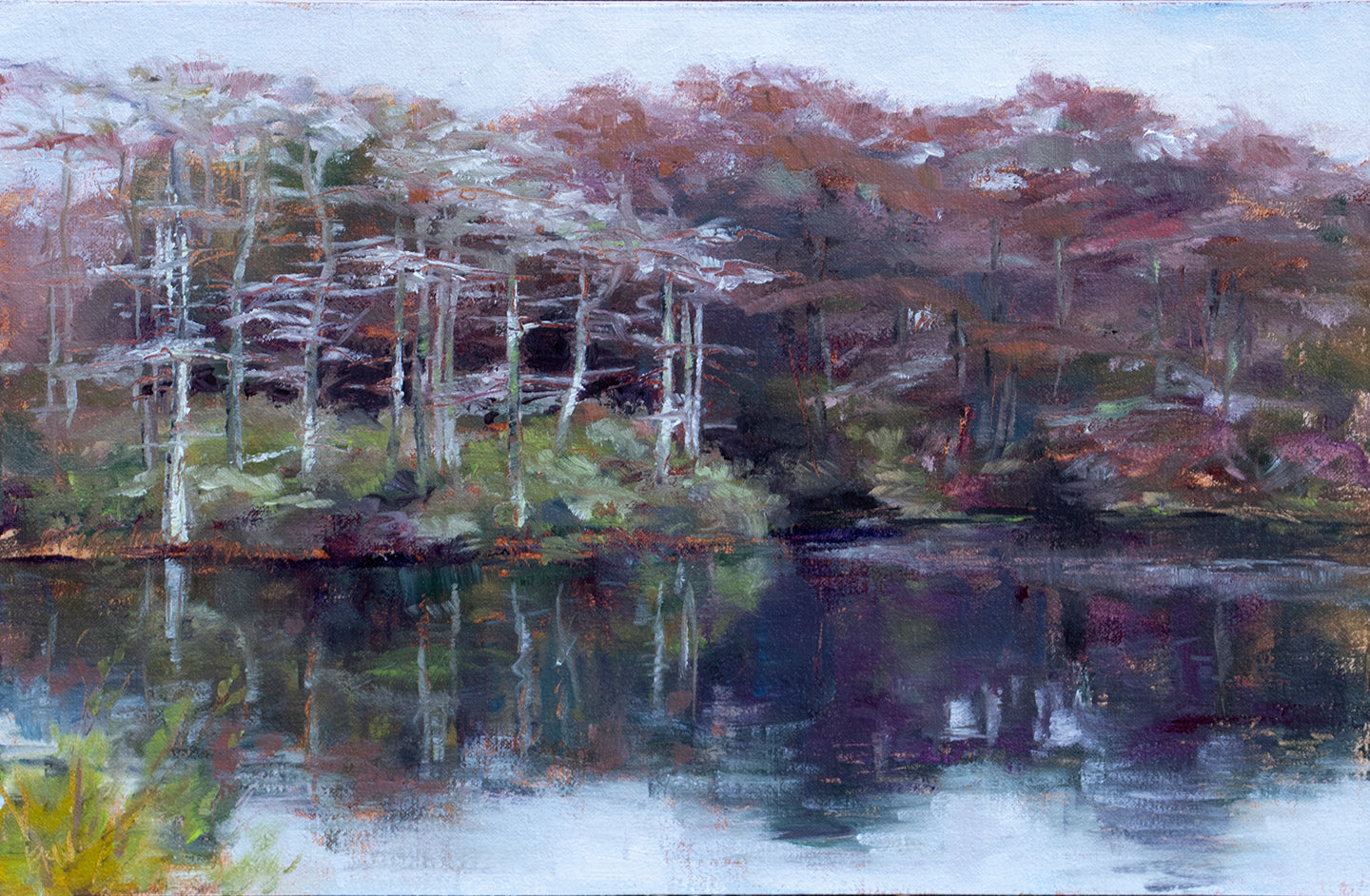 Painting (Plein Air) - 'Brine's Pond in Winter'