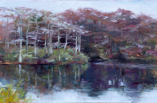 Painting (Plein Air) - 'Brine's Pond in Winter'