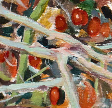 Painting - 'Red Berries'