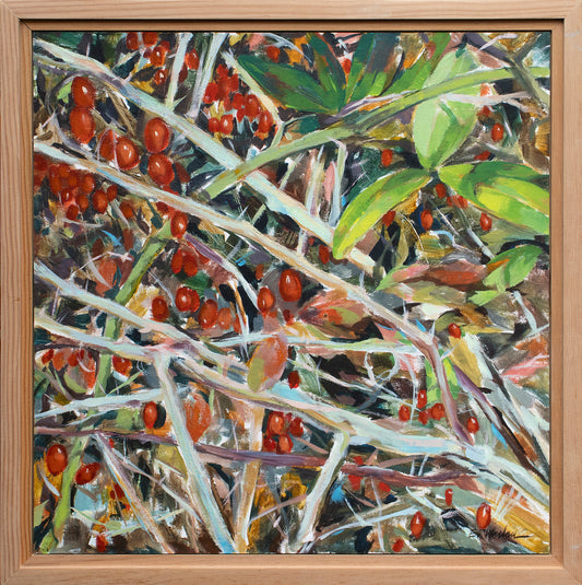 Painting - 'Red Berries'