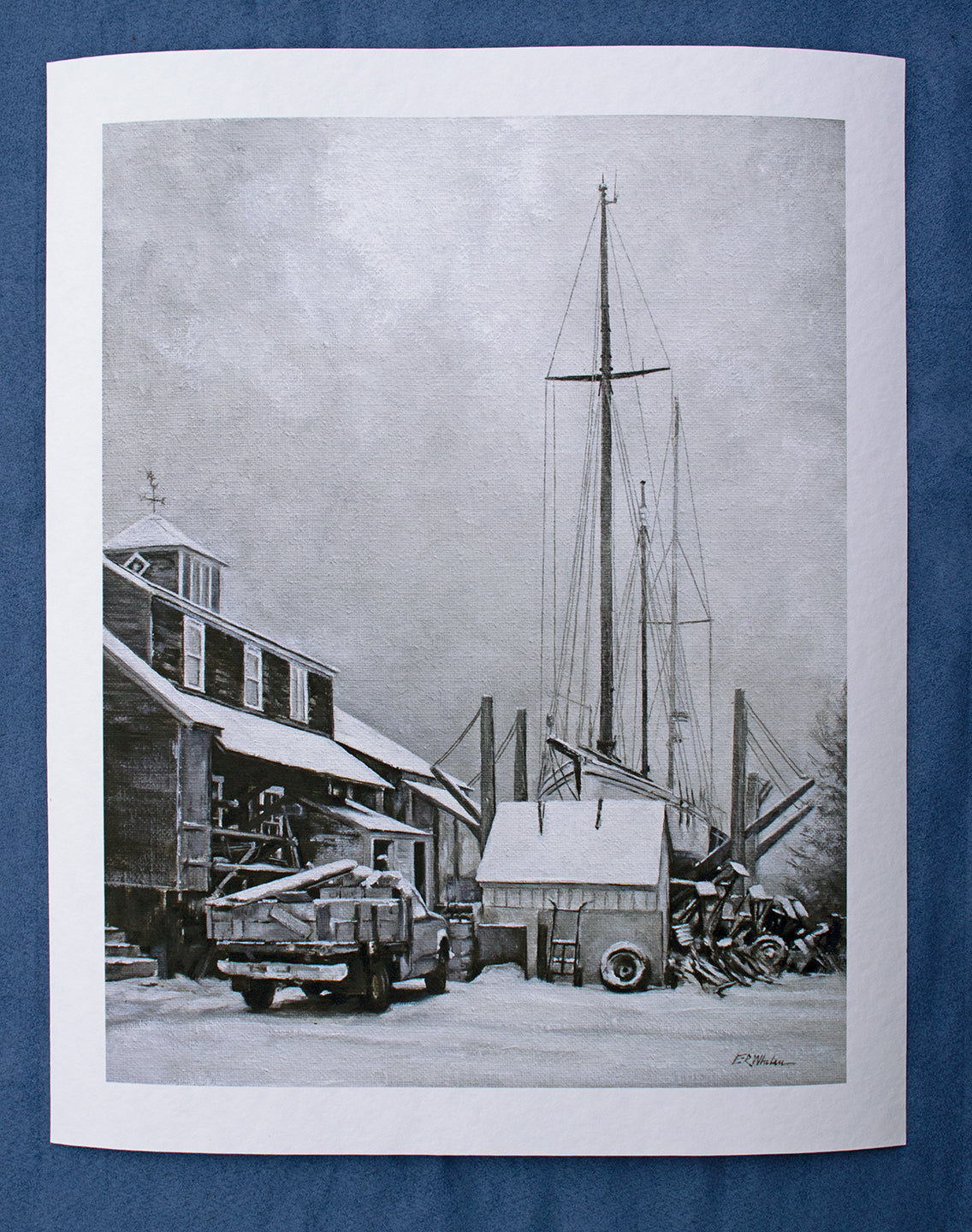 Fine Art Print - A Break in the Storm - Gannon & Benjamin Marine Railway